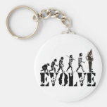 Sousaphone Tuba Tubas Evolution Musical Art Basic Round Button Keychain