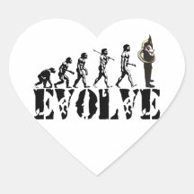 Sousaphone Tuba Tubas Evolution Musical Art Sticker