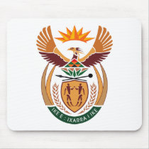 South Africa Coat of Arms Mousepad by FlagTshirts South Africa Coat of Arms Mousepad