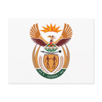 South Africa Coat of Arms Postcard by FlagTshirts South Africa Coat of Arms Postcard