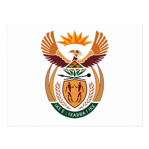 south-africa-coat-of-arms-postcard-zazzle