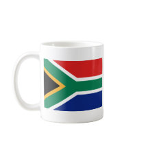 South Africa Flag and Map Mug