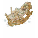 South Africa Flag Map T-Shirt