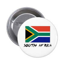 South Africa Flag Button