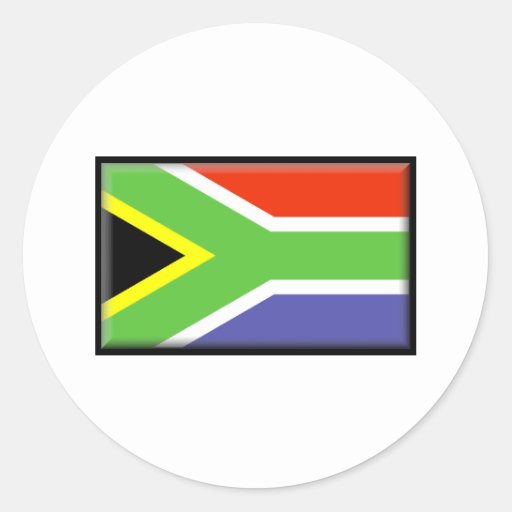 South Africa Flag Classic Round Sticker Zazzle 9905