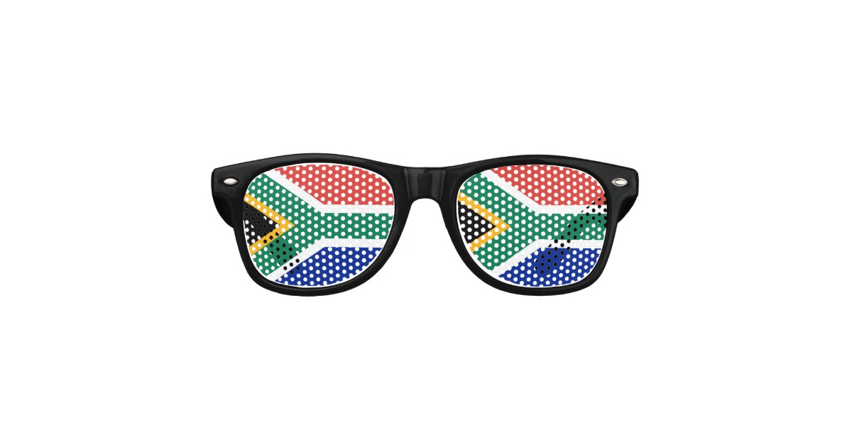 South Africa Flag Glasses Retro Sunglasses Zazzle