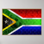 South Africa flag Large Soccer Poster posters