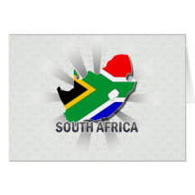 South Africa Flag Map 2.0 Cards