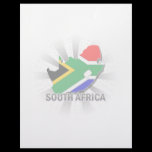 South Africa Flag Map 2.0 Personalized Letterhead