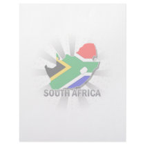 South Africa Flag Map 2.0 Personalized Letterhead