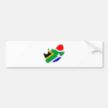 South Africa Flag Map full size Bumper Stickers