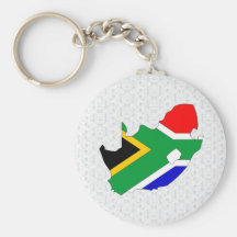 South Africa Flag Map full size Keychains
