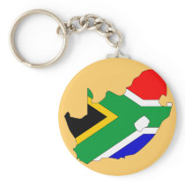 South Africa flag map Keychains
