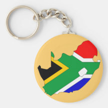South Africa flag map Keychains