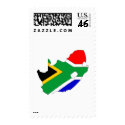 South Africa flag map postage by FlagStore South Africa flag map postage