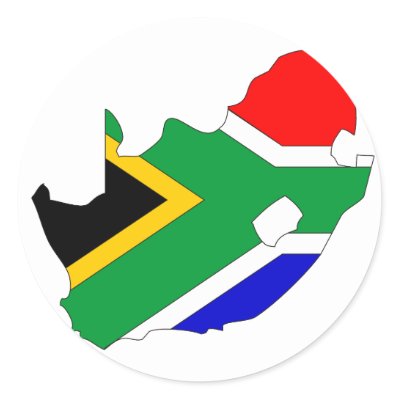 South Africa flag map Stickers by FlagStore