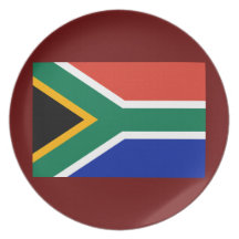 South Africa flag plate