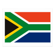 South Africa Flag Postcard