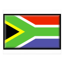 South Africa Flag Postcards