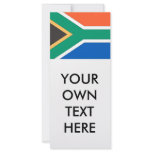 South Africa Flag Rack Card