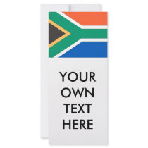 South Africa Flag Rack Card