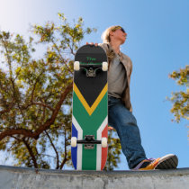 South Africa Flag The MUSEUM Zazzle Gifts Template Skate Deck