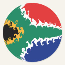 South Africa Gnarly Flag stickers