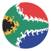 South Africa Gnarly Flag stickers