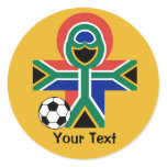 South Africa Happy Flag Football Soccer Sticker