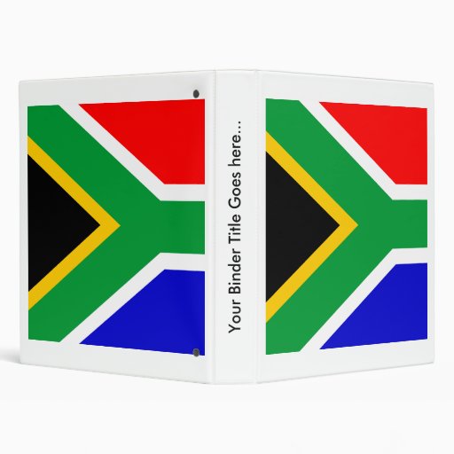 South Africa High quality Flag 3 Ring Binder Zazzle