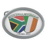 South Africa/Ireland Friendship Flags Belt Buckle