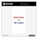 South Africa Is My Country Decal For iPhone 4
