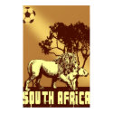 South Africa lion safari soccer Poster posters by SoccerJersey South Africa lion safari soccer Poster posters