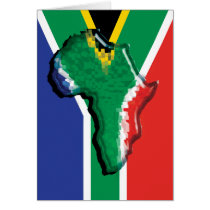 South Africa RSA African flag Greeting Cards