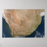 South Africa Satellite Poster Map Print From Space