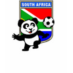 This cute panda loves to play <b>soccer</b>, also called <b>football</b> for <b>South Africa</b>! This fun <b>South African soccer t-shirt</b> is perfect for anyone that loves to play football or fans that like to root for South Africa in matches! Support the South African Football Team with this cute t-shirt design!