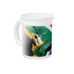 South Africa Springbuck Flag Pitcher South Africa Springbuck Flag Pitcher
