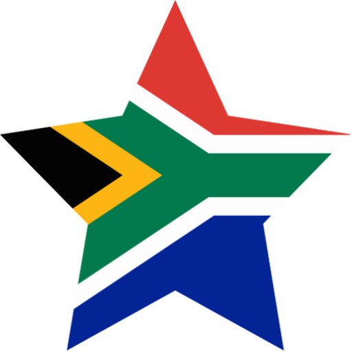 South+Africa Star Cut Outs