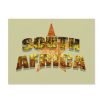 South Africa Star Tees & South African Star gifts postcards