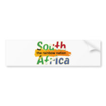 South Africa: the rainbow nation Bumper Stickers