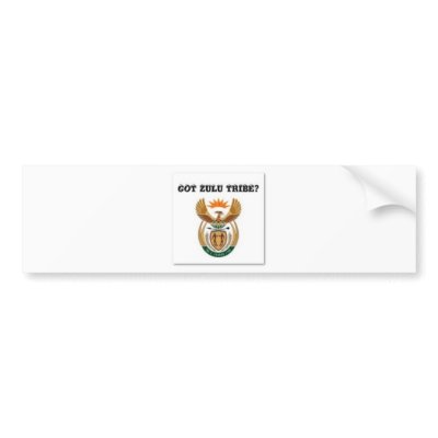 South africa (zulu tribe) bumper stickers by AFRICANKOKO