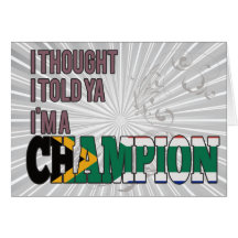 South African and a Champion Cards