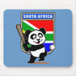 This cute little panda is ready to play for the South African team! Panda holds a bat and is about to swing at the ball. Great for fans of the South Africa baseball team or South African baseball players.