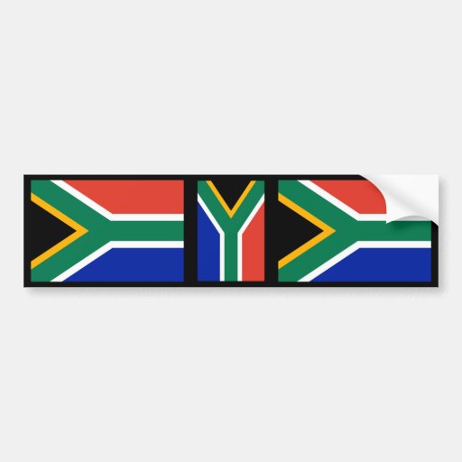 South African Flag Bumper Sticker Zazzle