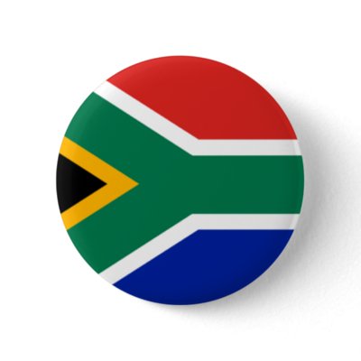 South African Flag Pinback