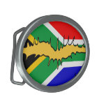 South African Flag Kiss Belt Buckle