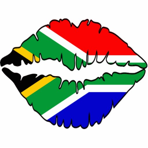 South African Flag Kiss Photo Sculpture Zazzle 5371