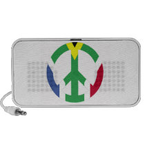 South African peace flag speakers