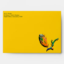 South African rugby bokke green gold envelopes