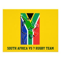 South African rugby invitations template invitations